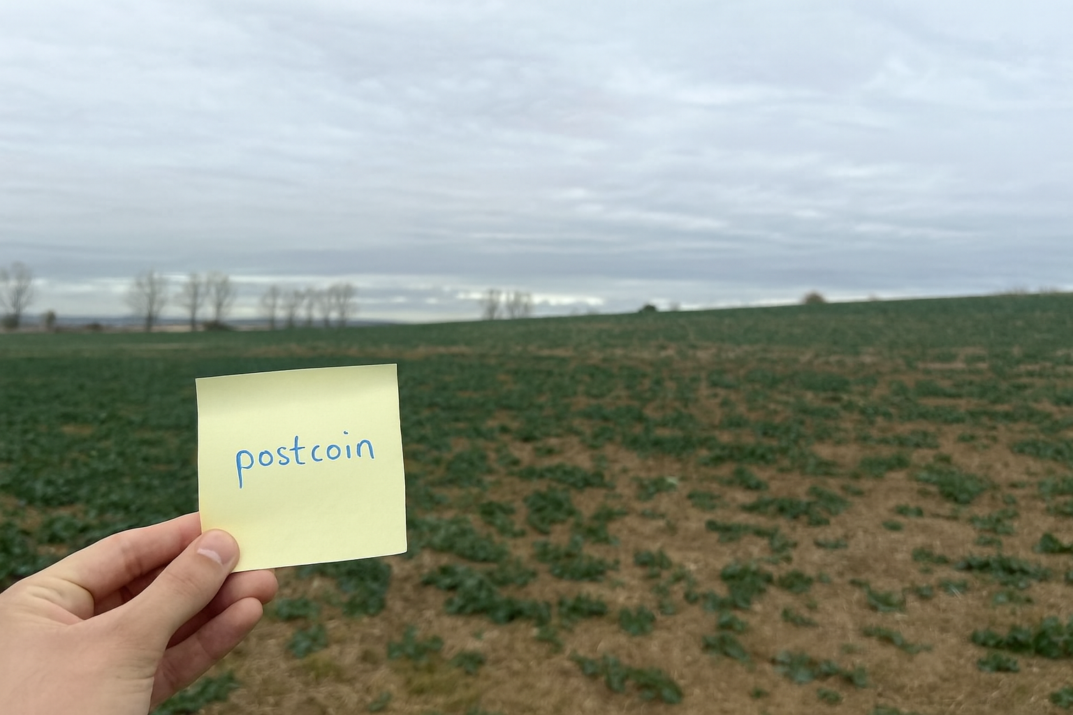 Post It Coin in the city